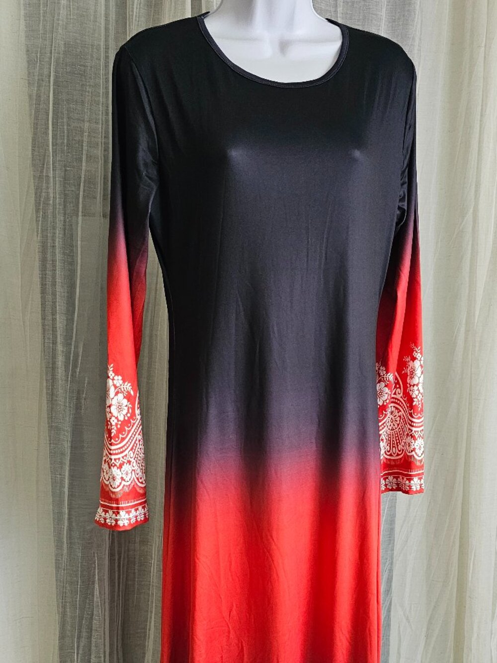 Women's Long Sleeve Maxi Dress Size M NEW
